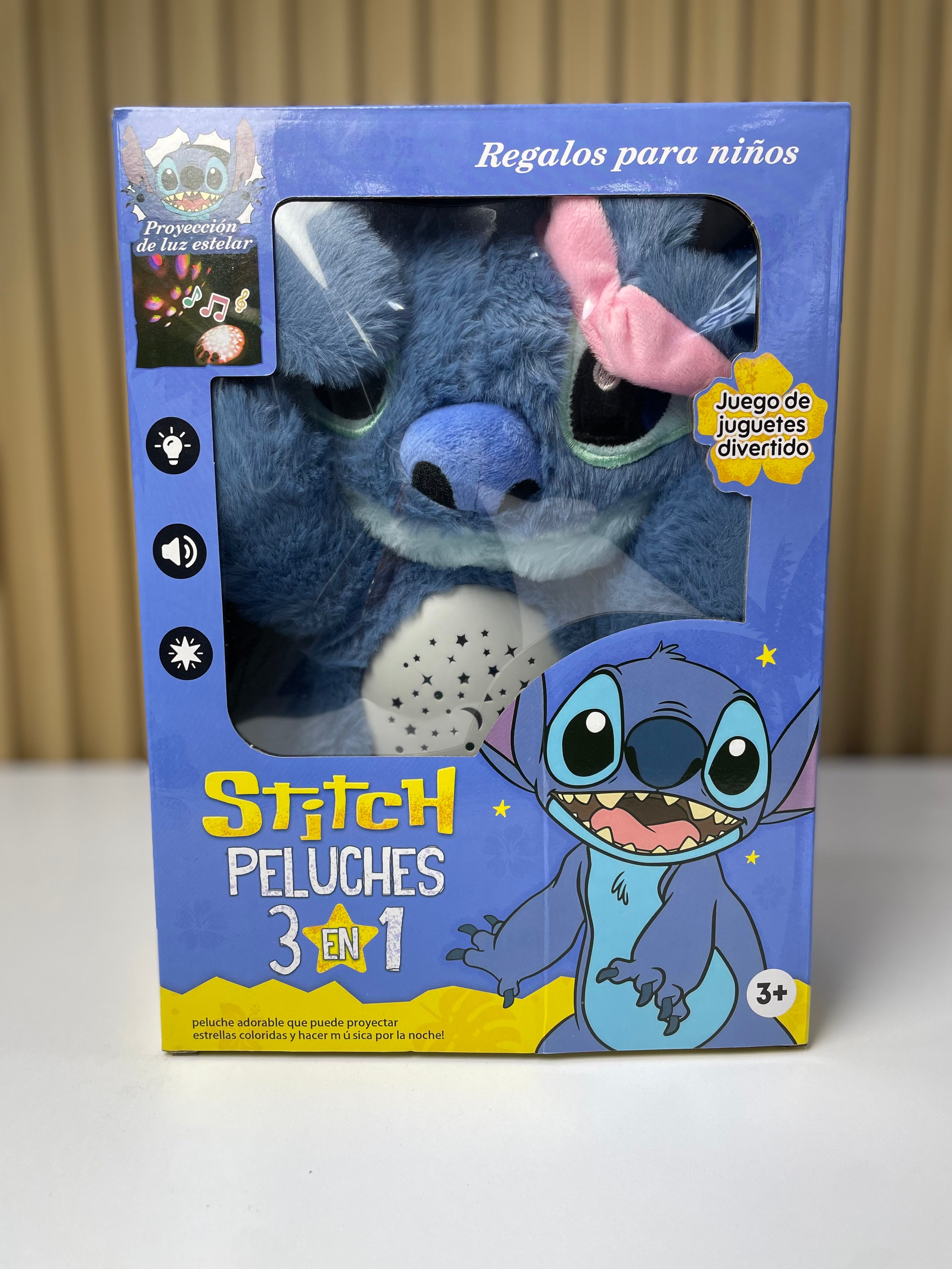 Combo Peluche 3 en 1 Stitch Labubu