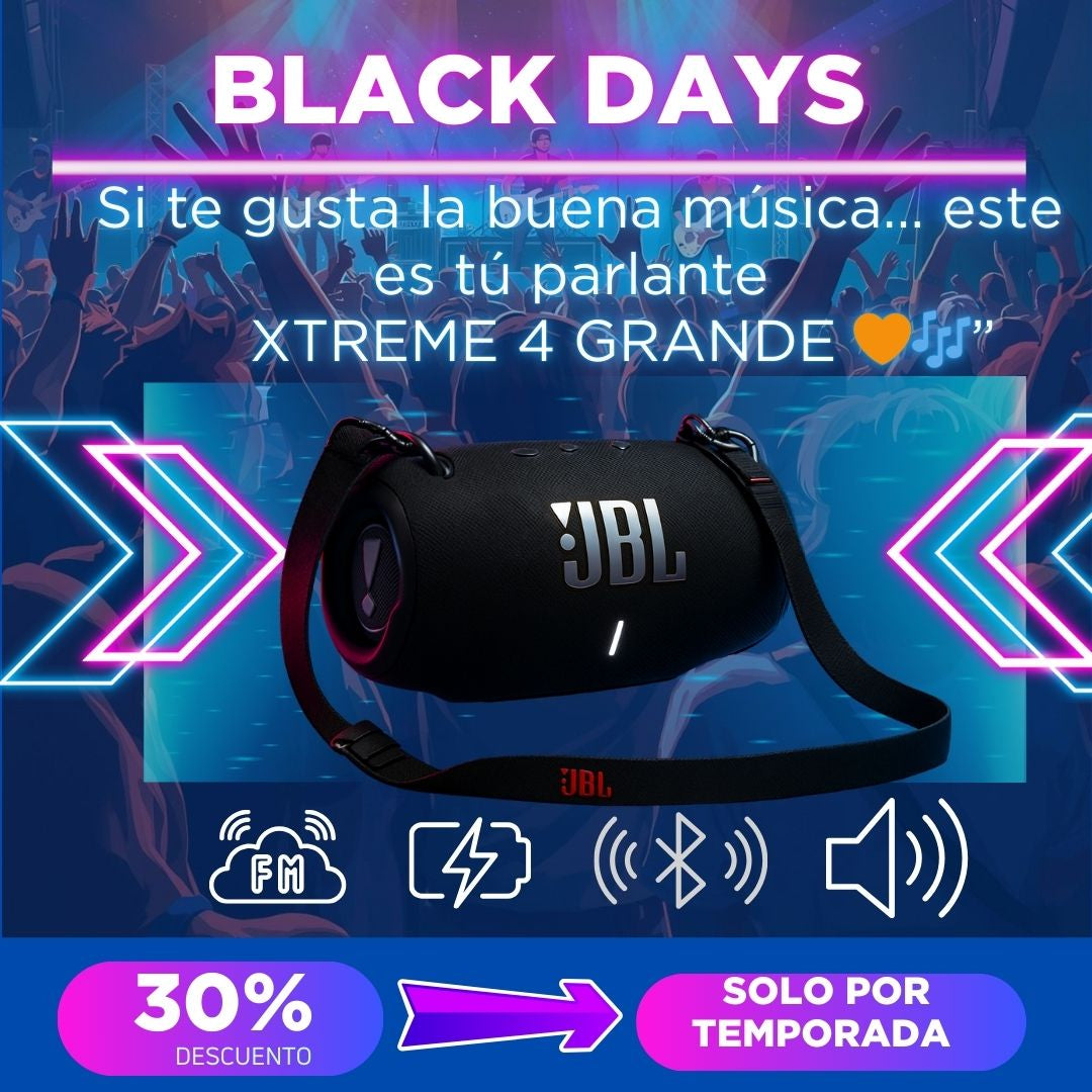 Parlante JBL Xtreme 4 Black Days